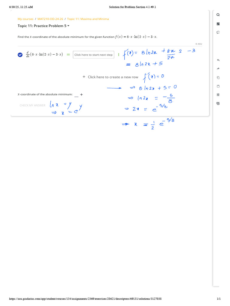 Maxima and Minima Practice Problem | PDF