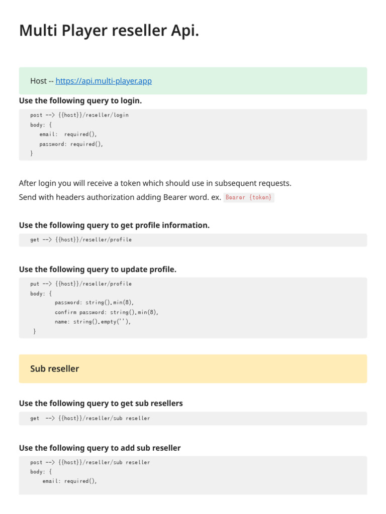Multi Player Reseller API Guide | PDF | Domain Name System | Uniform ...