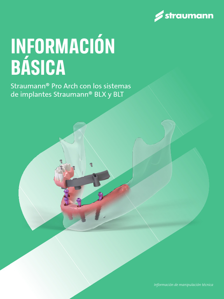 Straumann® Pro Arch | PDF | Implante dental | Tornillo