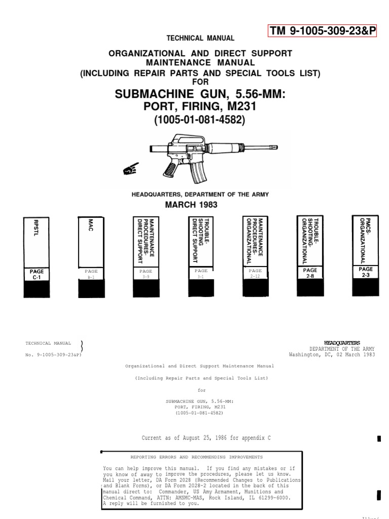 TM - 9 1005 309 23 - P | PDF | Gun | Projectiles