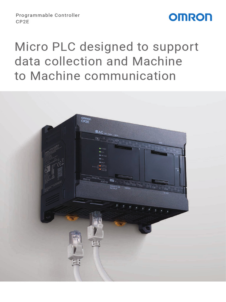 Omron CP2E Micro PLC Overview | PDF | Programmable Logic Controller ...