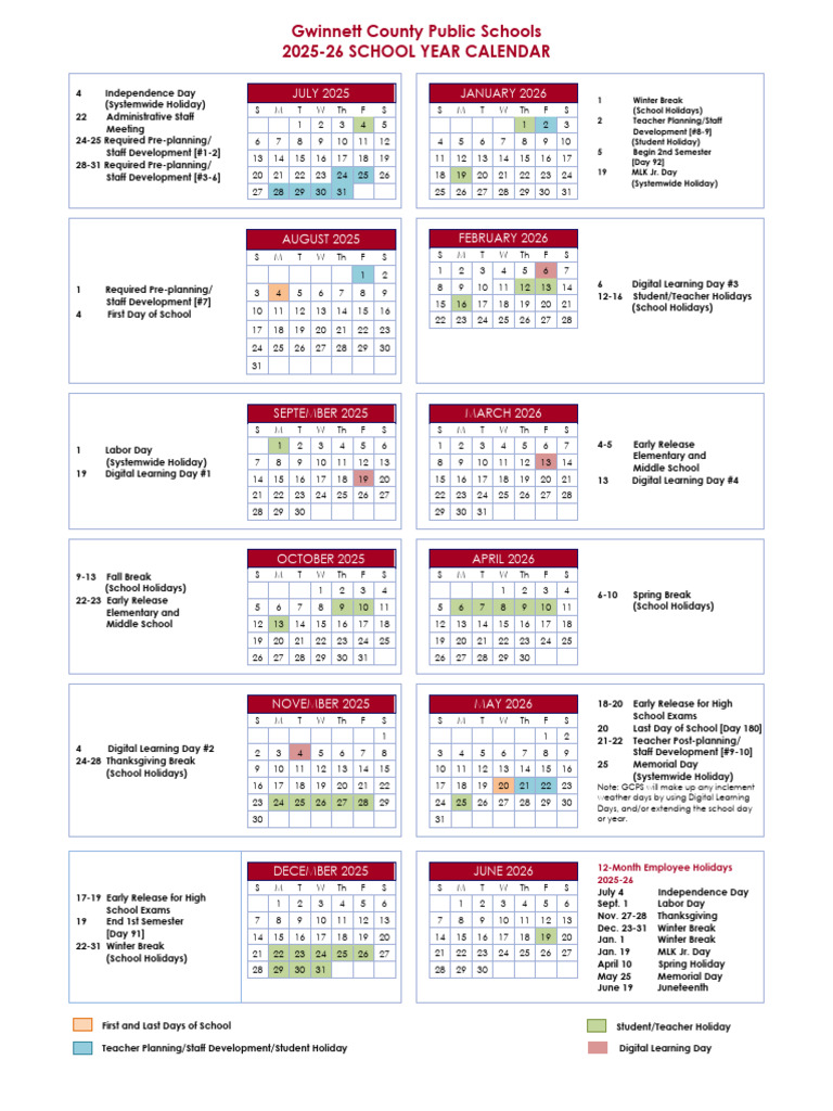 Calendar2025-2026 3 12 2024finaleq | PDF | Public Holiday ...