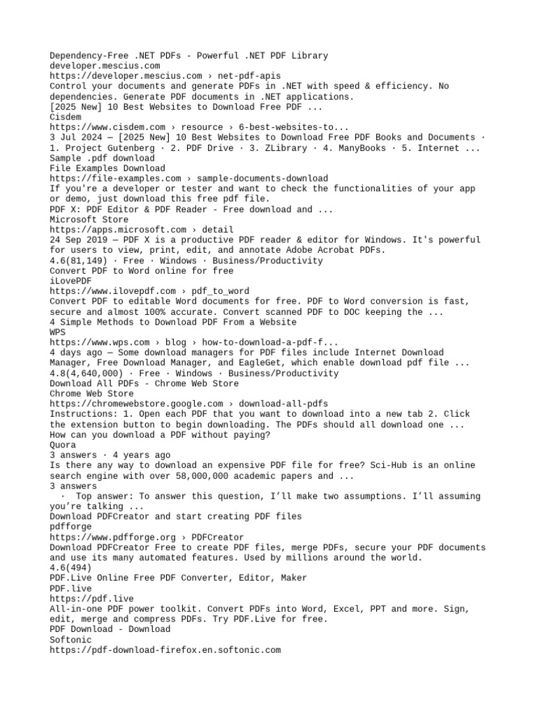 Dependency-Free PDF Generation in .NET | PDF | Microsoft Word | Software