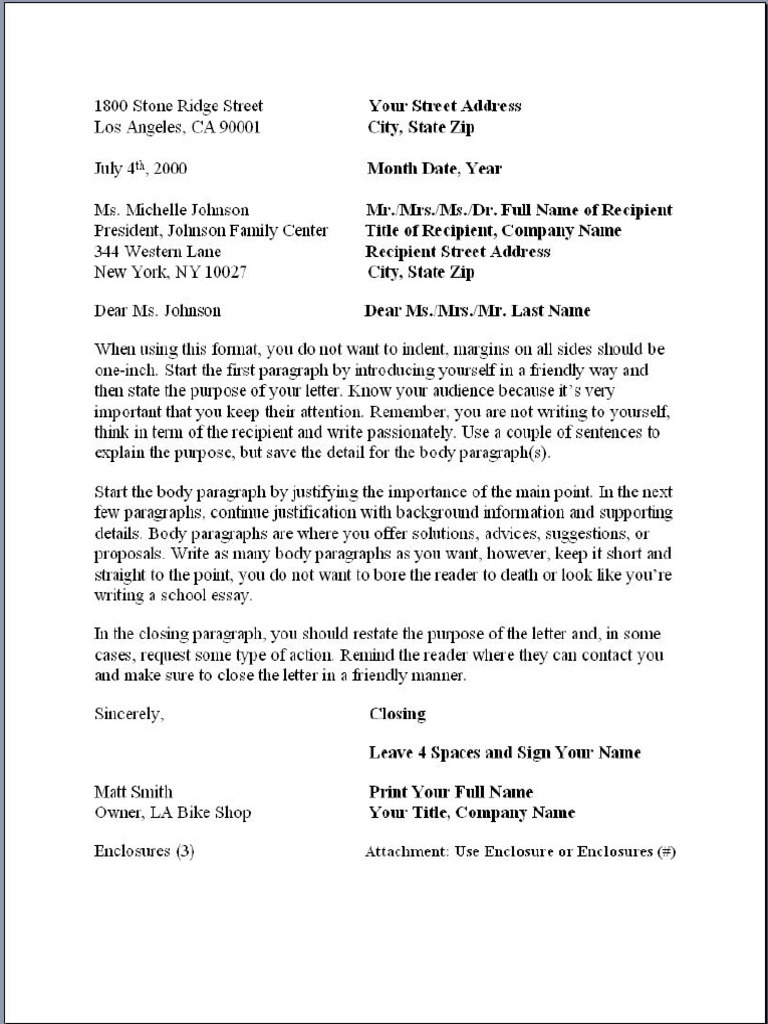 Business Letter Format | PDF