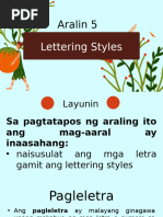 Iba't Ibang Uri NG Lettering Style | PDF