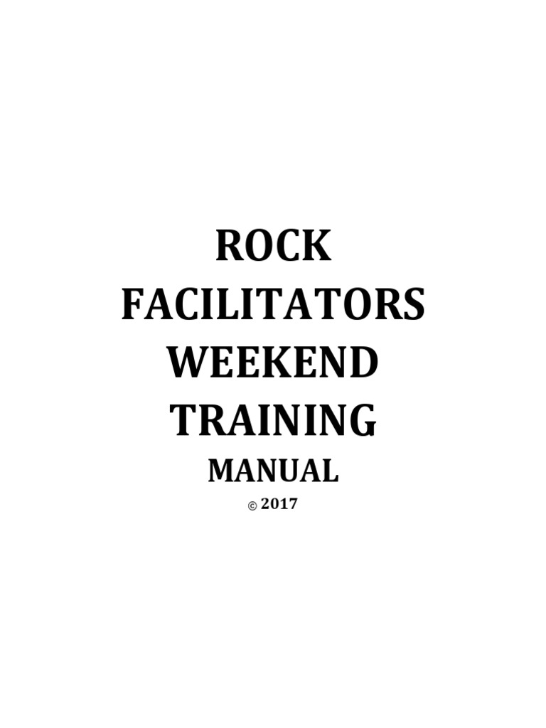 ROCK Facilitators Weekend Training Guide | PDF | Jesus | Mind