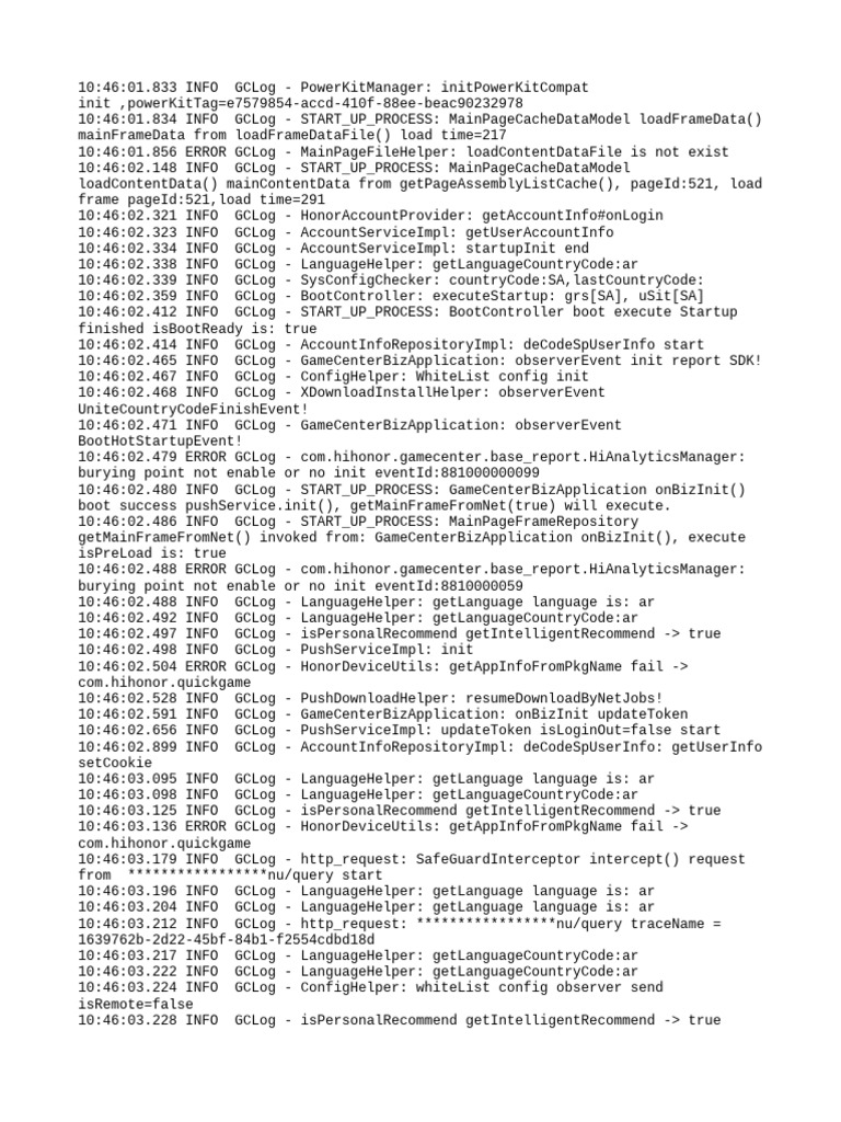 GameCenter Startup Log Analysis | PDF | Hypertext Transfer Protocol ...