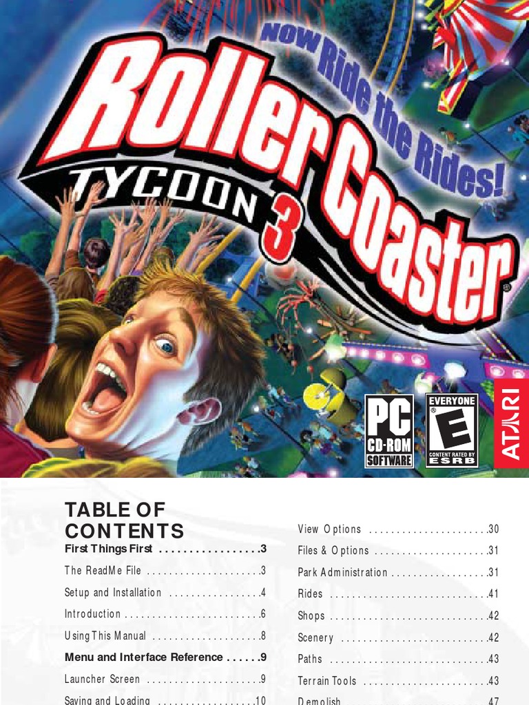 Rct3 Manual Usa PDF Games Activities Computers