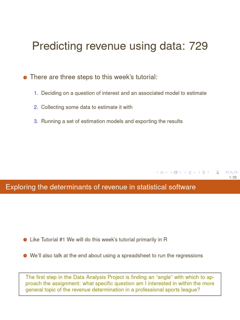 tutorial_2_of_4 | PDF | Regression Analysis | Scatter Plot