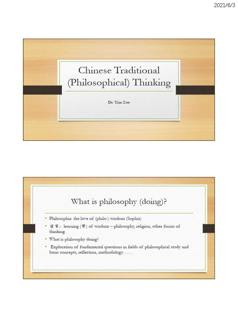 Overview of Chinese Philosophy History | PDF | Chinese Philosophy ...
