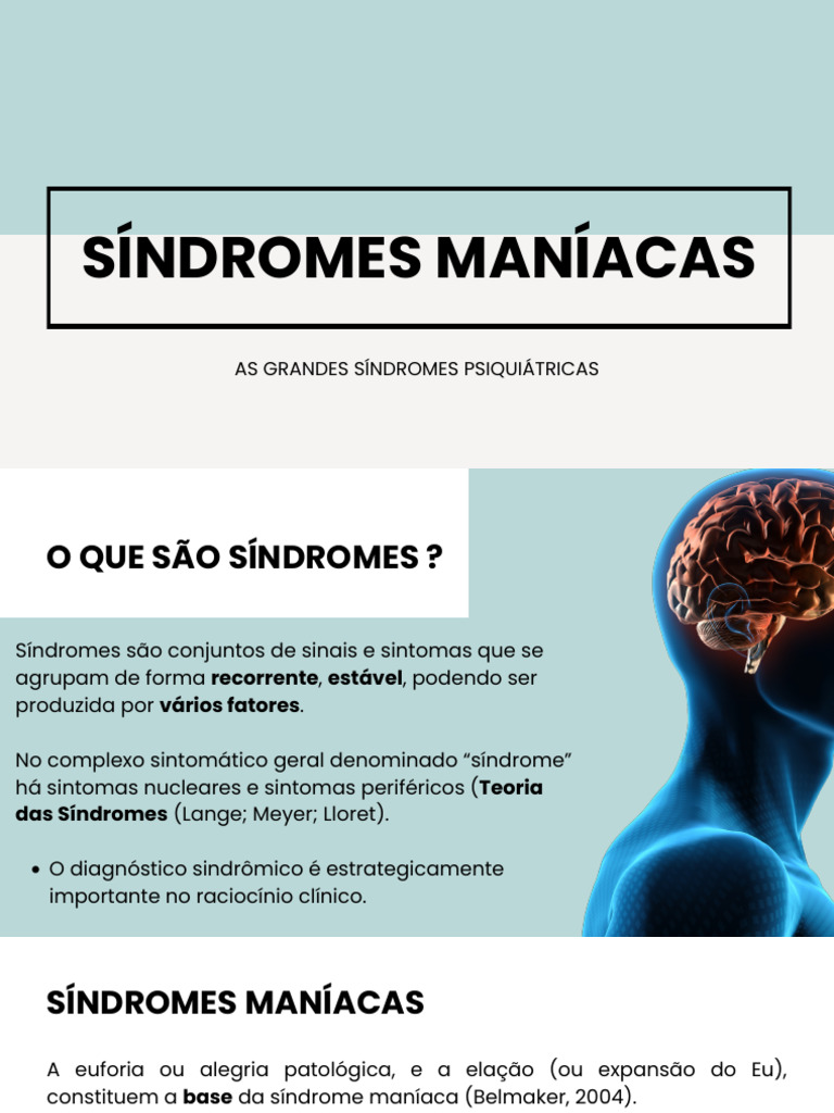 Entendendo Síndromes Maníacas e Bipolaridade | PDF | Transtorno bipolar ...