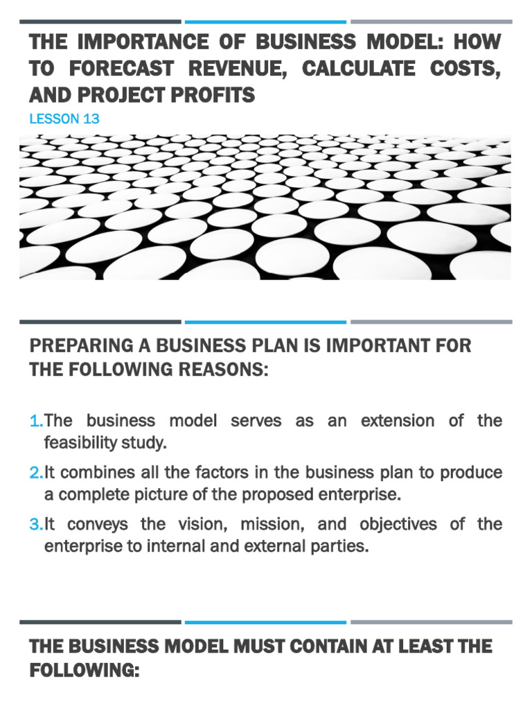 Business Model: Revenue & Profit Forecasting | PDF | Cost Of Goods Sold ...