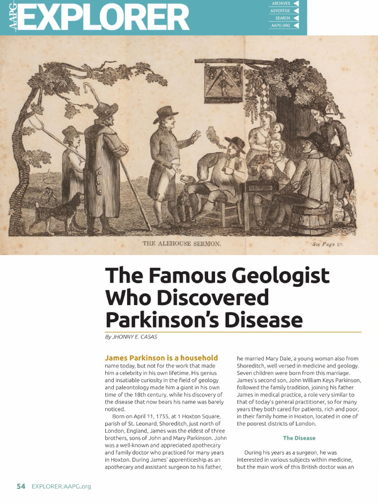 James Parkinson, The Geologist | PDF | Parkinson's Disease | Fossil