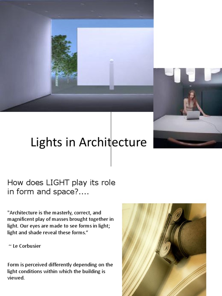 The Role of Light in Architecture | PDF | Lighting | Fluorescent Lamp
