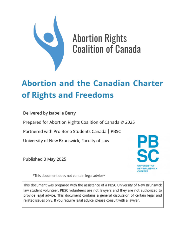Abortion Charter Rights Freedoms | PDF | Social Ethics | Human Rights