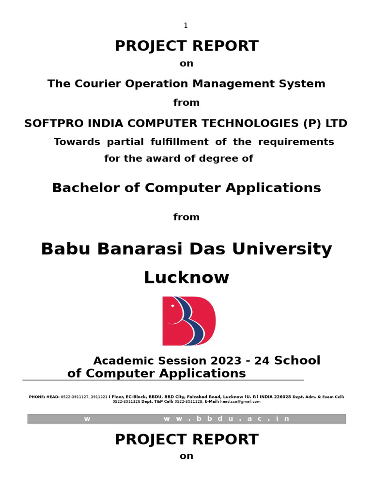 Courier Operation Management System Report | PDF | Software Testing ...