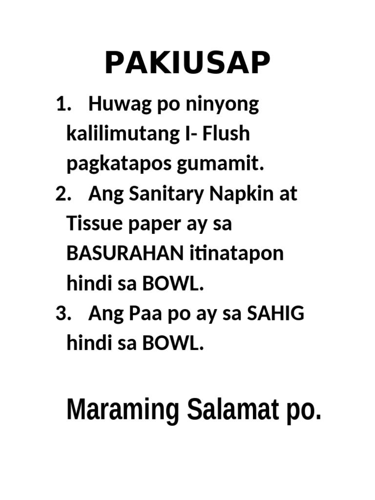 PAKIUSAP | PDF