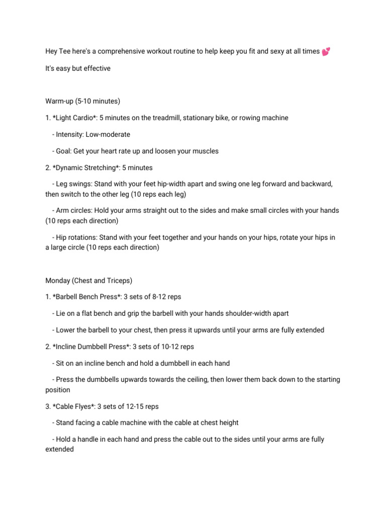 Nikki Blackketter Workout Routine Guide | PDF | Weight Training ...