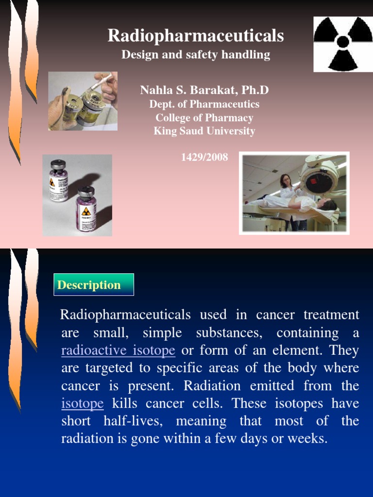 Radio Pharmaceuticals Radioactive Contamination Radioactive Decay
