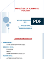 Jerarquía de la normativa peruana