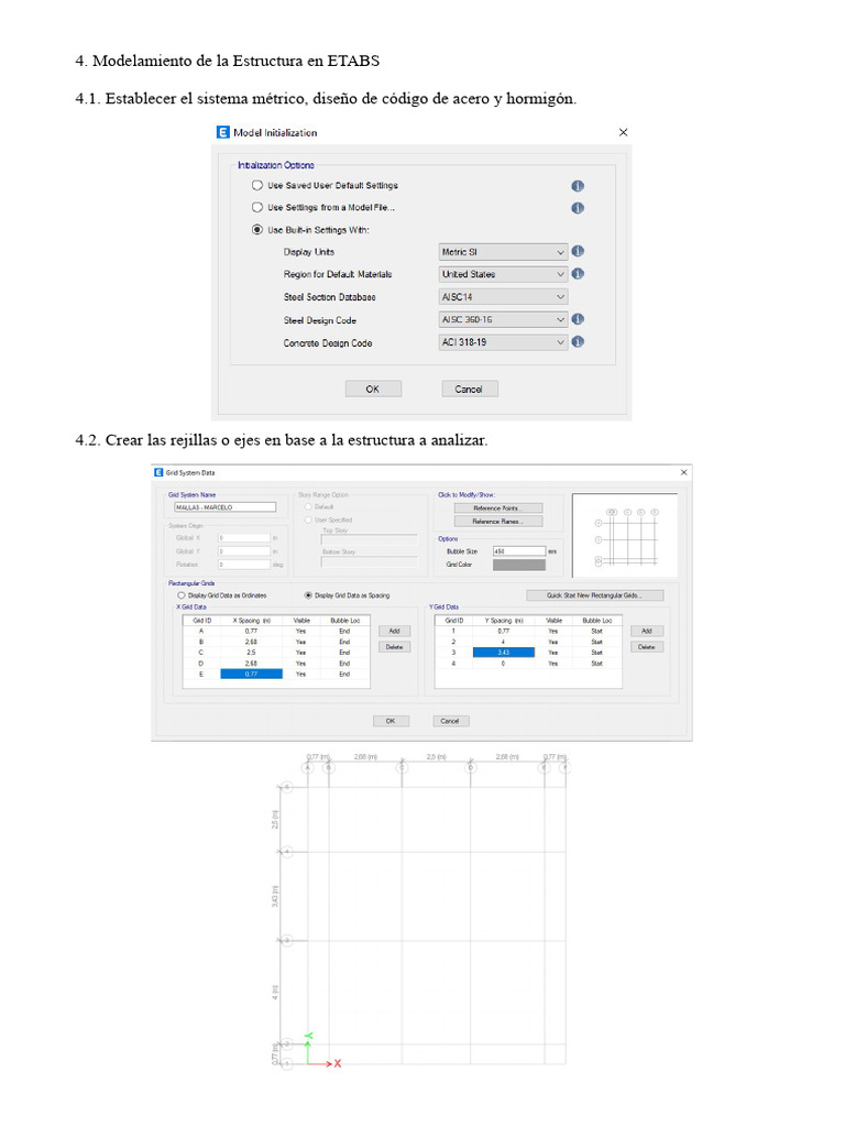 Modelamiento Estructural en ETABS | PDF | Columna | Viga (Estructura)