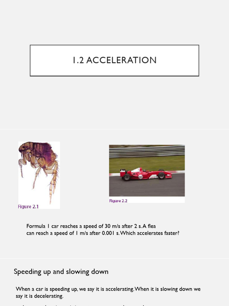 Acceleration and Deceleration Explained | PDF | Acceleration | Velocity