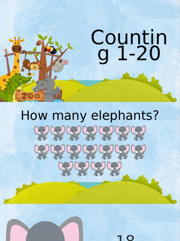 Math Counting Presentation in Colorful Illustrative Style | PDF