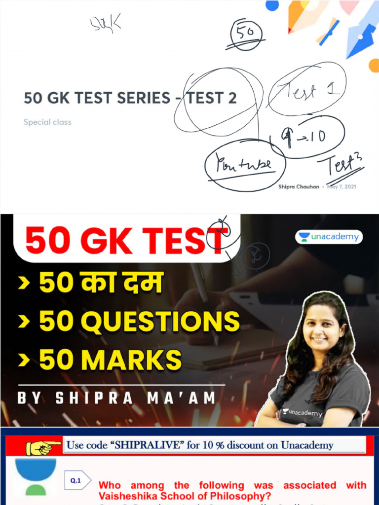 50+Gk+Test+Series+ +test+2 | PDF