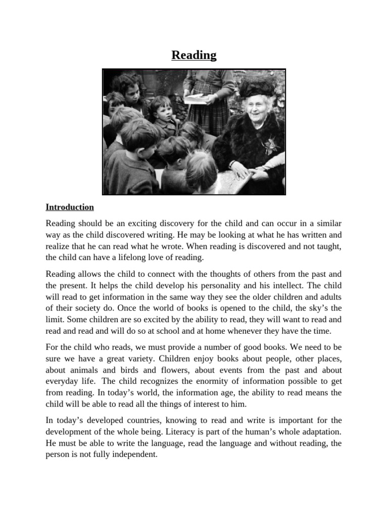Fostering a Love for Reading in Children | PDF | Semantics | Cognitive ...
