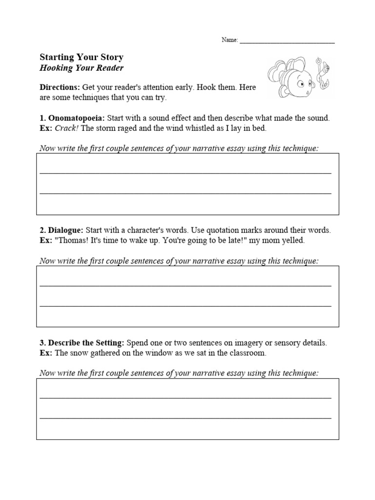 Engaging Narrative Essay Starters | PDF