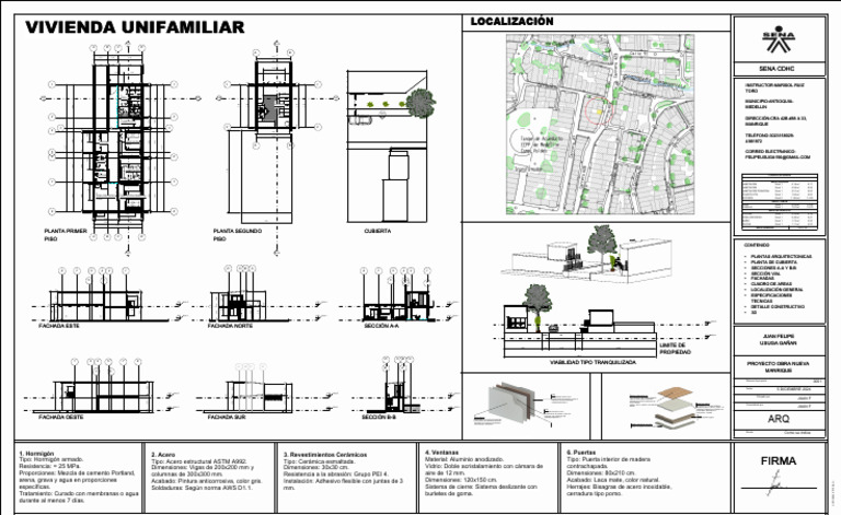 Planos Arquitectónicos en Revit | PDF