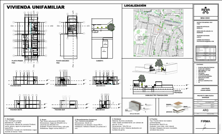 Proyecto de Vivienda Unifamiliar en Manrique | PDF