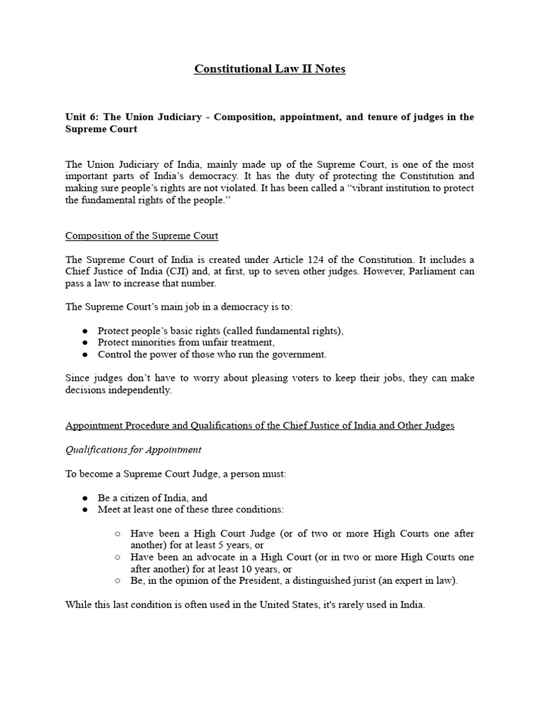 Constitutional Law II Notes | PDF | Supreme Court Of The United States ...