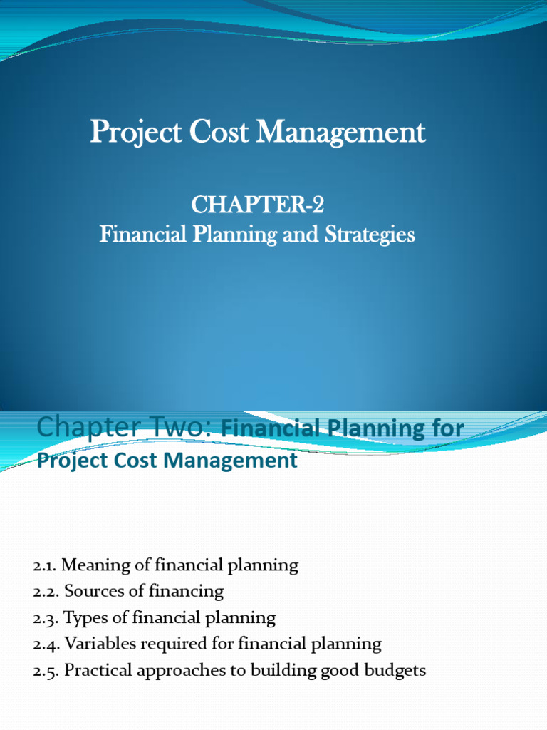 Financial Planning in Project Management | PDF | Preferred Stock ...