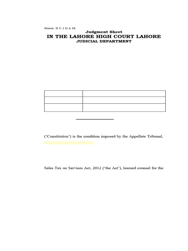 Lahore High Court Judgment on PRA Appeal | PDF | Appellate Court | Appeal