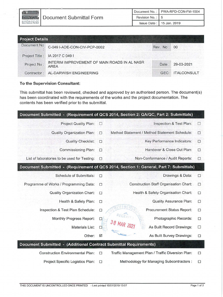 Contingency Plan | PDF