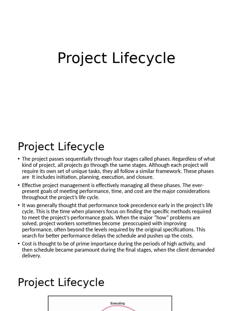 Understanding Project Lifecycle Phases | PDF | Project Management ...