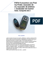 2 Vías RF FOFAencontrar uno Find AllKey Finder buscador de monedero buscador de teléfono celular localizador de Control remoto Conjunto de 2 - Averigüe por qué me encanta!