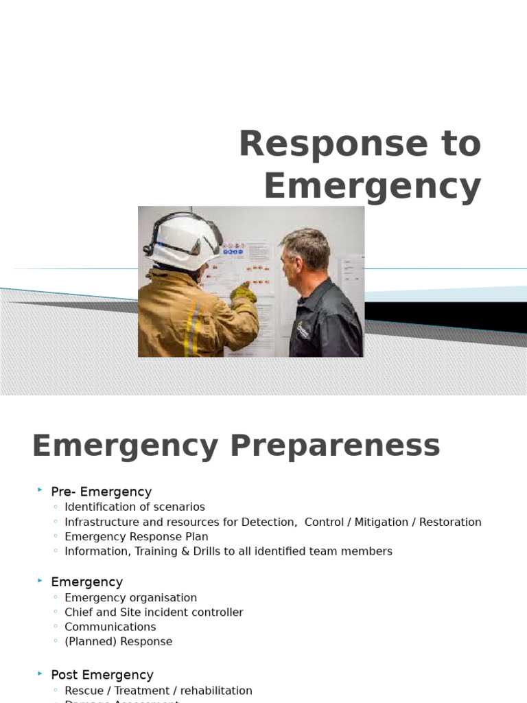 Emergency Response Plan Overview | PDF