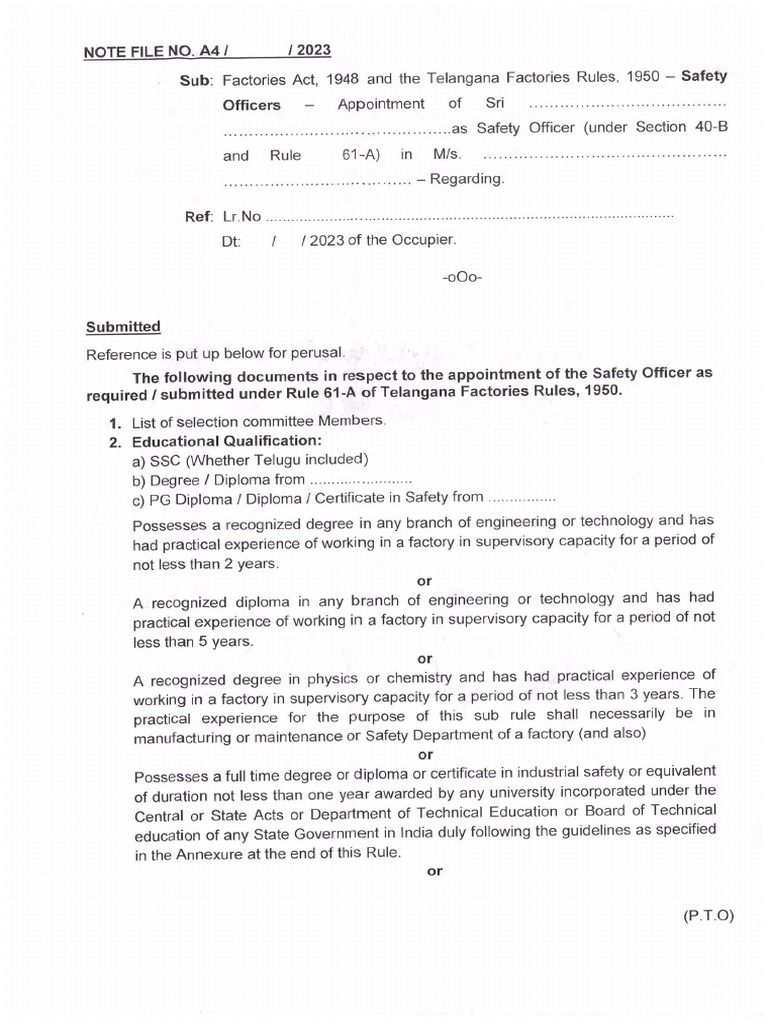 Safety Ratification Procedure | PDF