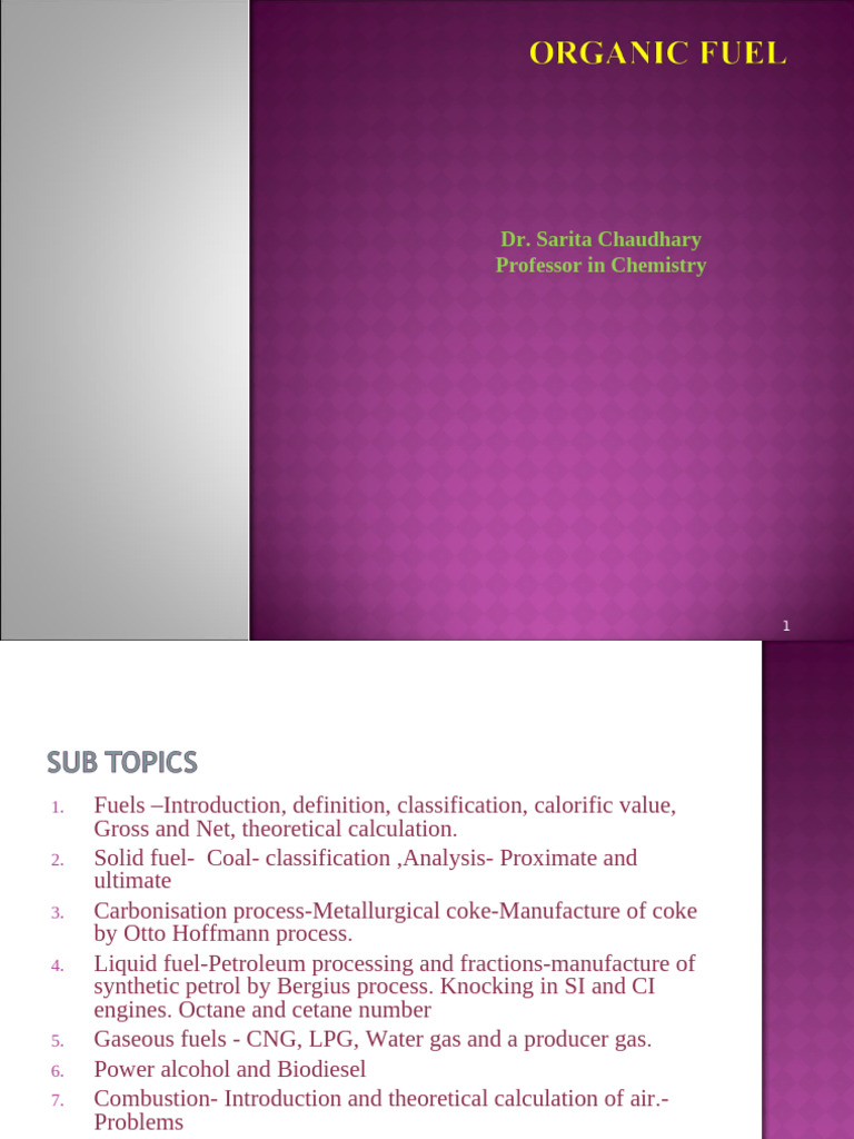 Fuel Types and Calorific Values Explained | PDF | Cracking (Chemistry ...