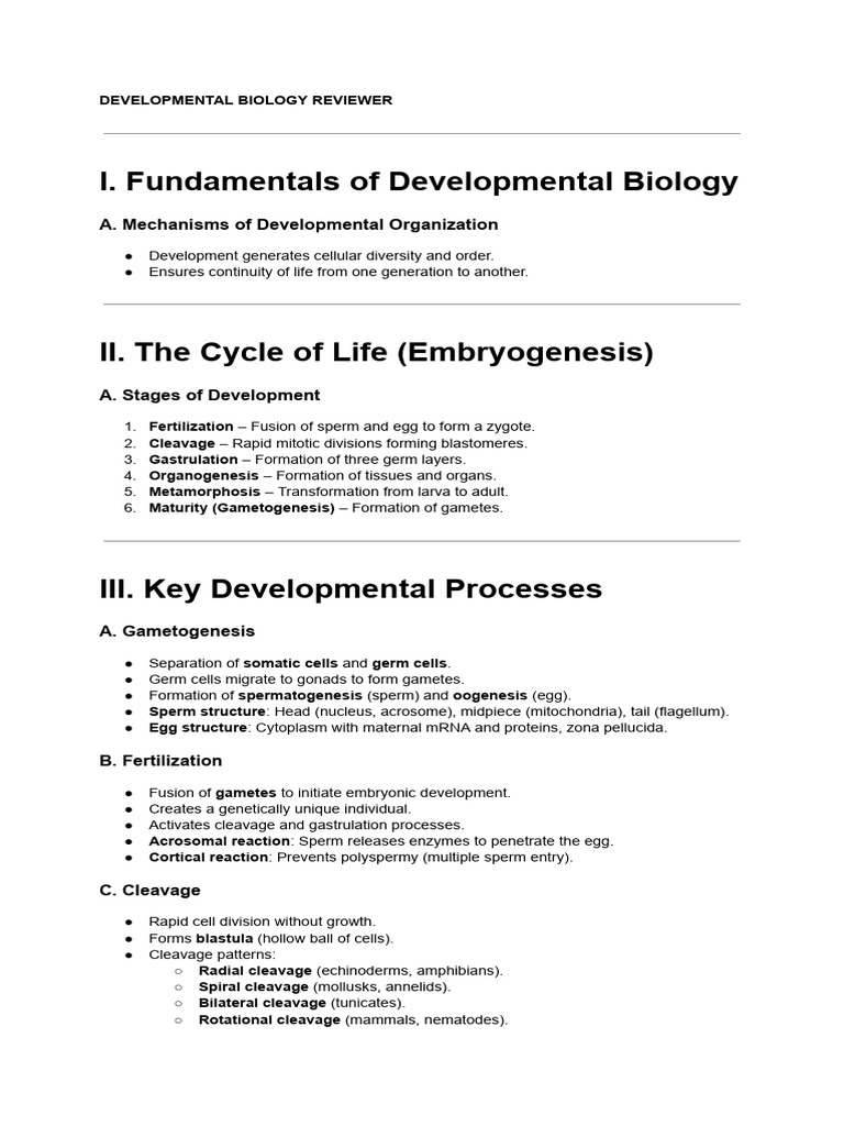 Developmental Biology Overview Guide | PDF | Cell Signaling | Cell Adhesion