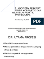 Teori Etika, Kode Etik Perawat, Prinsip Moral, Nilai Praktik Profesional