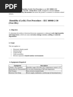 Cold Test Procedure Overview - IEC 60068-2-1 | PDF