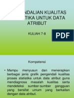 2914 Kuliah 7-8 Pengendalian Kualitas Statistika Untuk Data Atribut