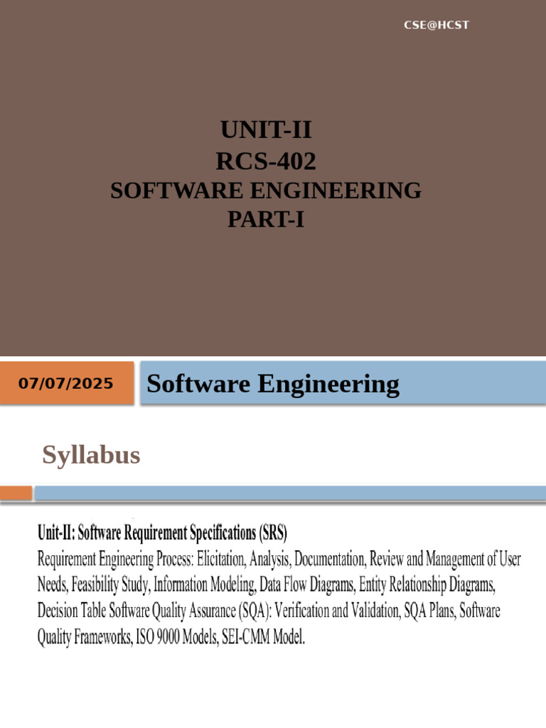Software Engineering: Requirement Engineering | PDF | Computing ...