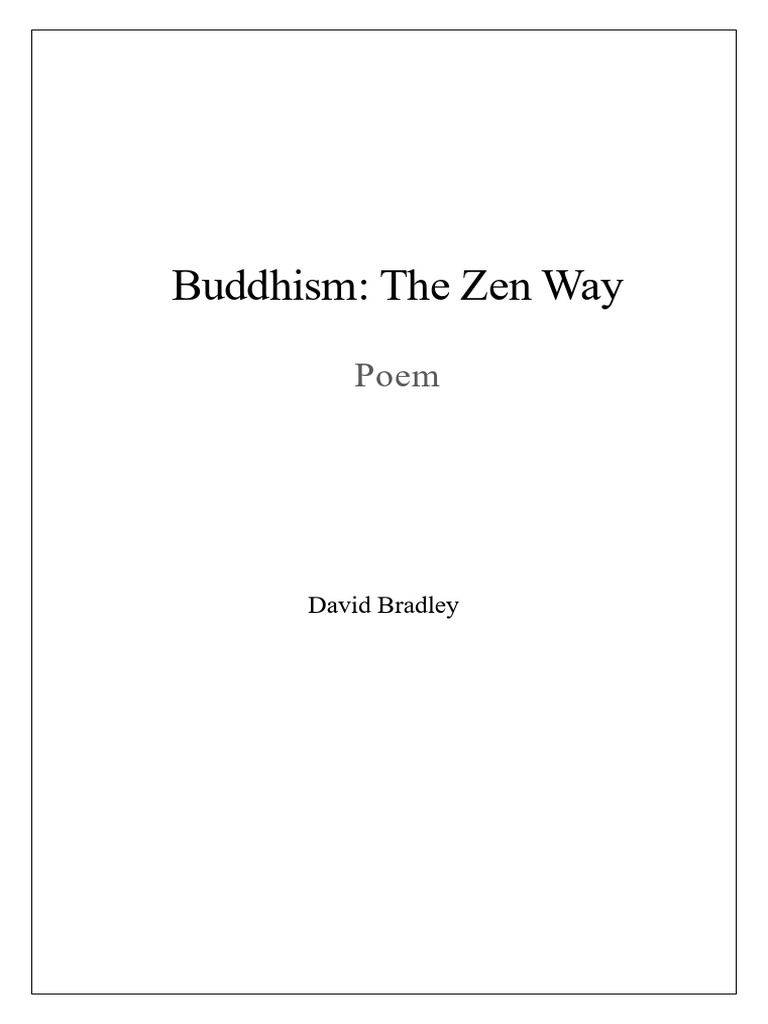 Buddhism: The Zen Way | PDF | Zen | Spirituality