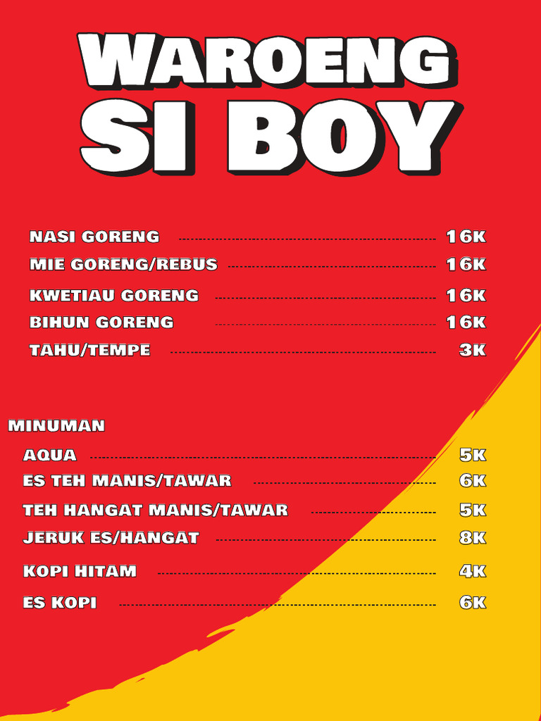 Menu Boy 2 | PDF