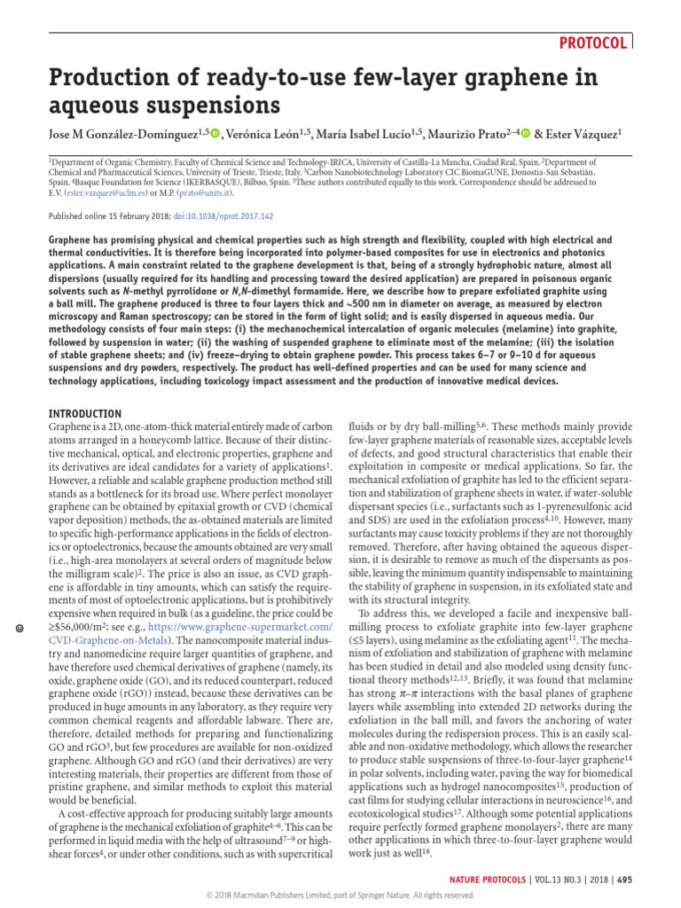 10 1038 nprot 2017 142 (1) PDF Graphene Raman Spectroscopy