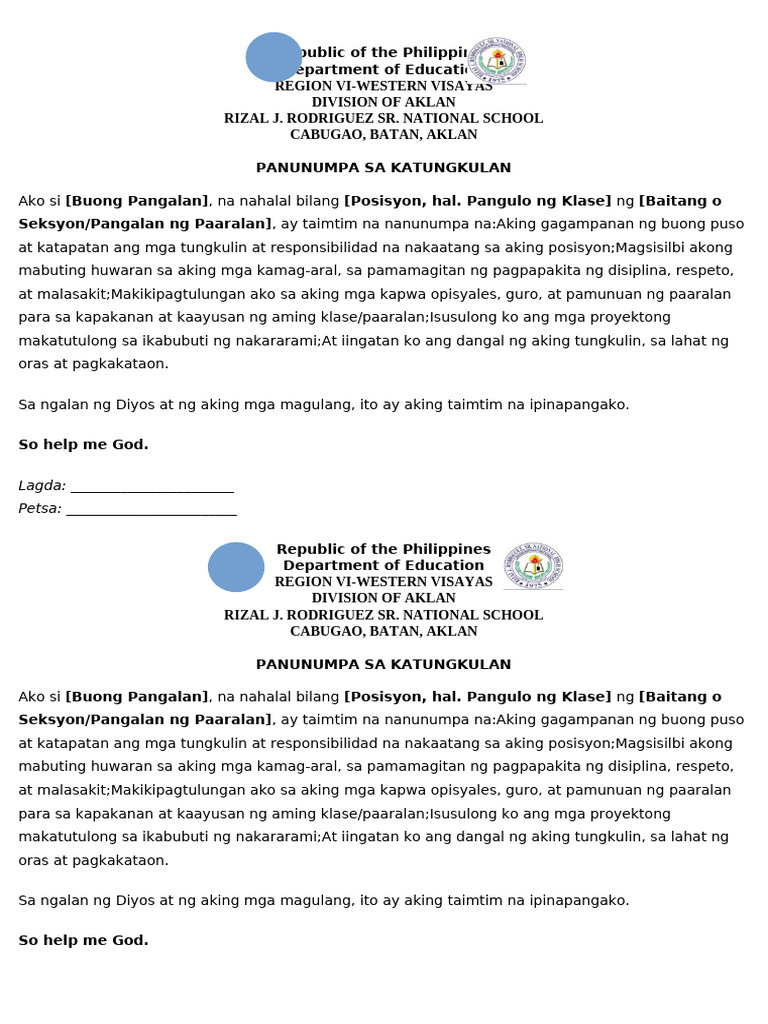 Panunumpa | PDF